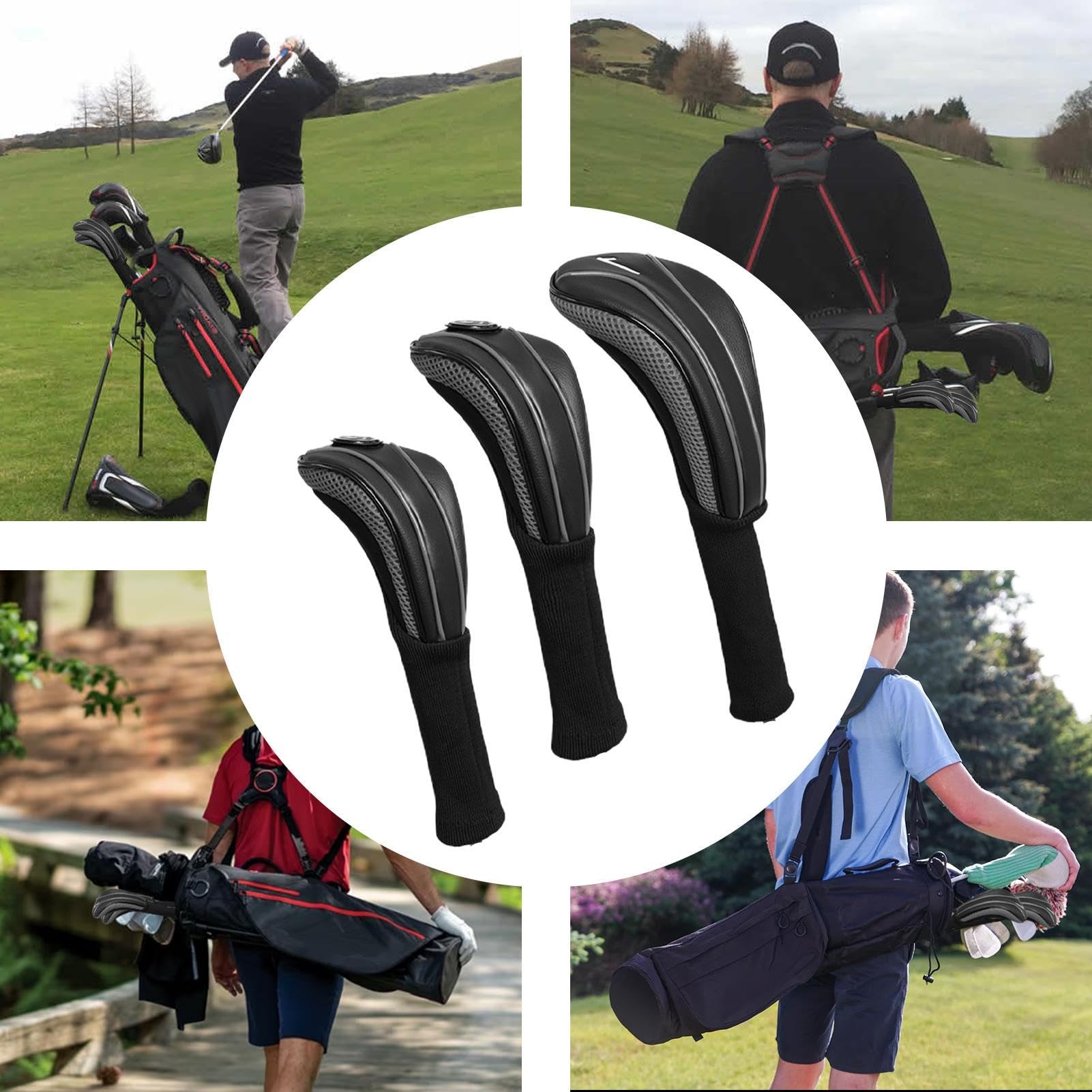 Copritesta per mazze da golf, copertura per mazze da golf, copertura per mazze da golf, copertura per mazze da golf, per principianti, Natale, compleanni Flavas