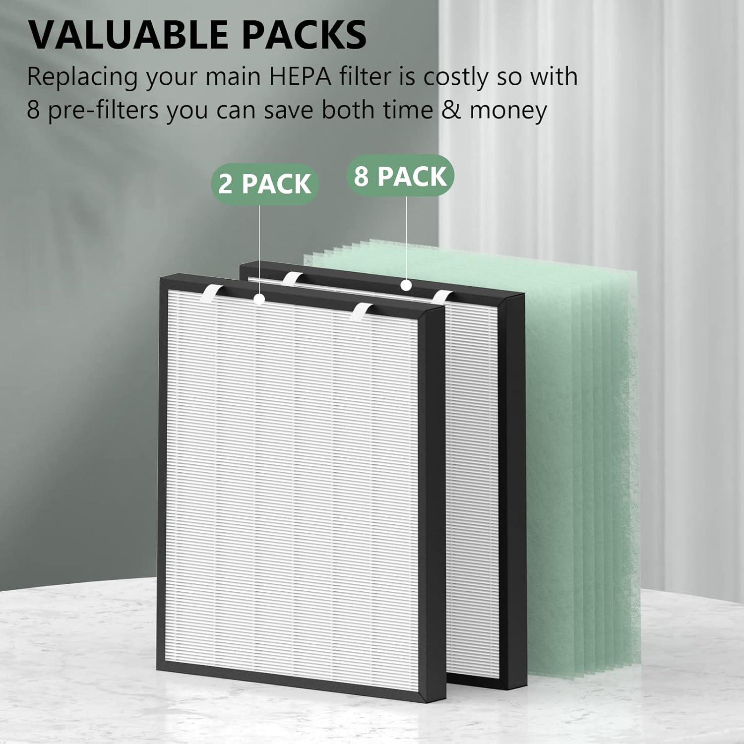 Air400 Replacement Filter for Bissell Air400, 2 H13 True HEPA with 8 Pre-Filter, Compared to Part #2521,2520,3365 - Image 5