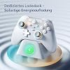 Machenike G3V2 Controller PC Gamepad PC Wireless 2 Einstellbare Hall Effekt Joystick 2 Programmierbare Tasten Bunte RGB-Lichter für Switch/iOS/Android 1000mAh Akku (Schwarz PE)