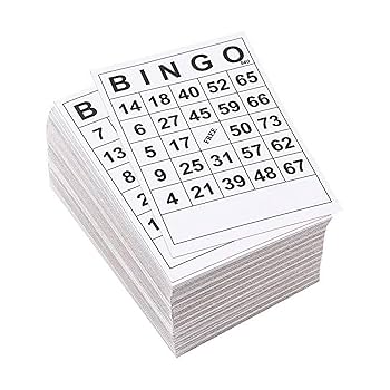 Amazon.co.jp: Bingo Cards Bulk, 60 Pieces Classic Bingo Game