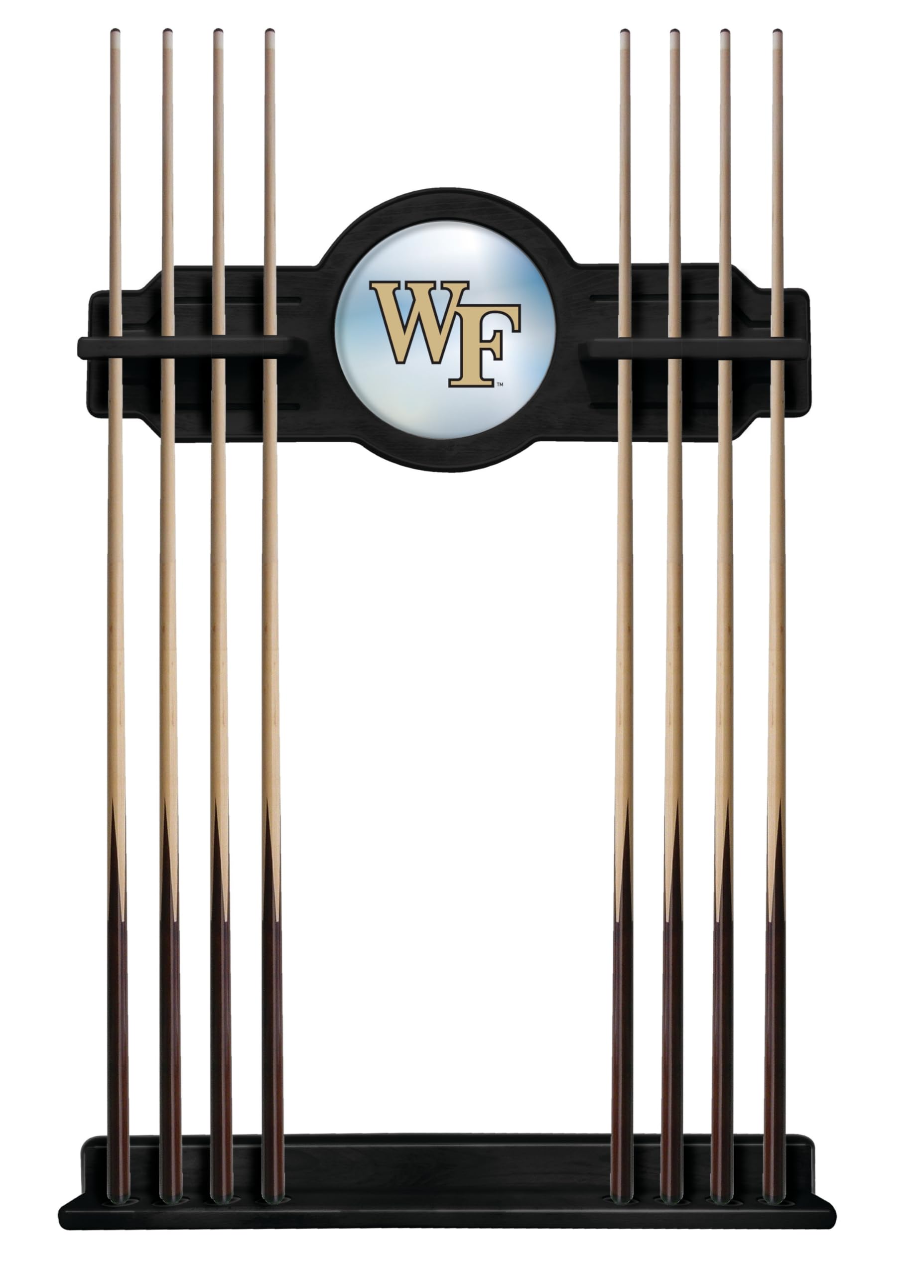 Wake Forest Cue Rack in Black Finish by Holland Bar Stool