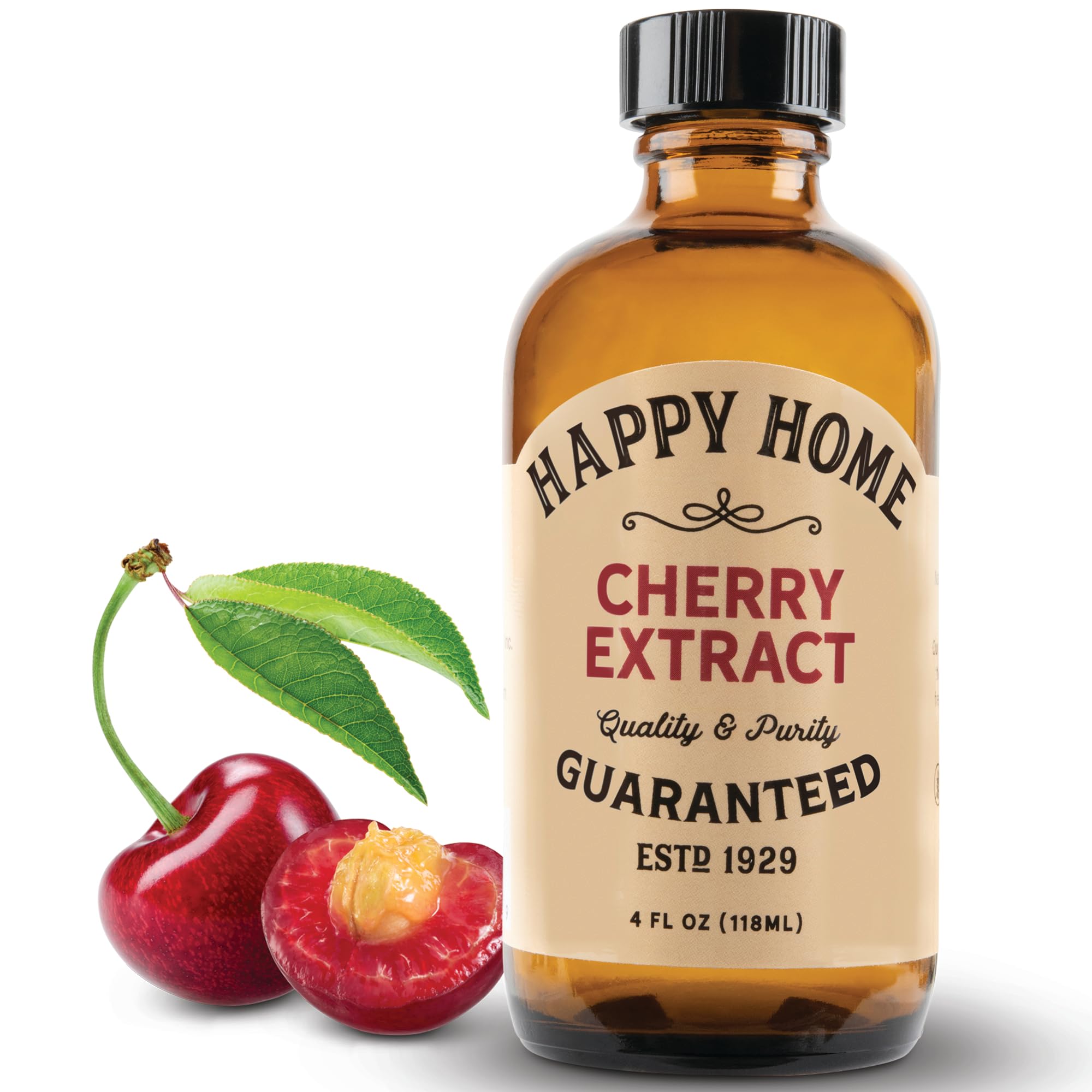 Happy Home Natural Cherry Flavor - Certified Kosher, 4 oz.