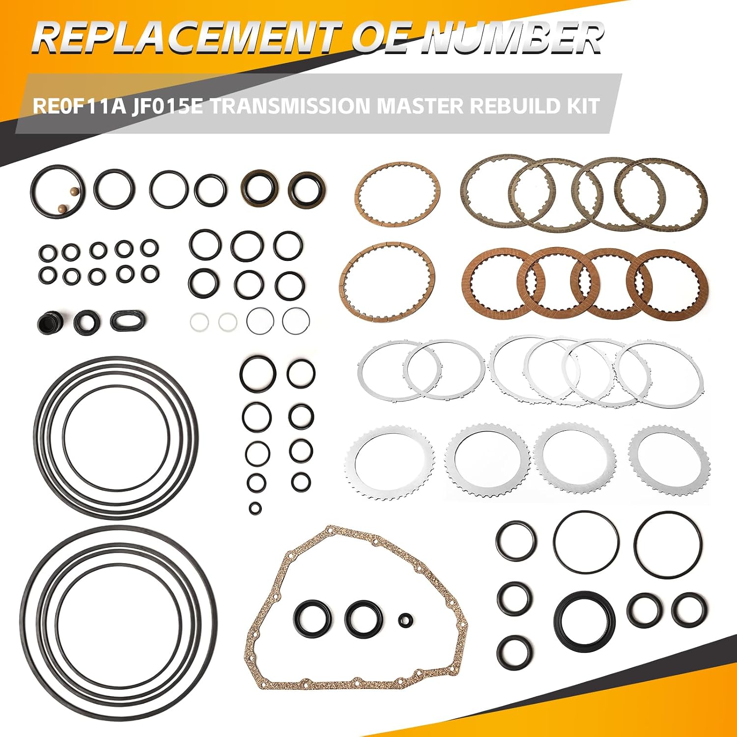 Transmission Master Rebuild Kit Overhaul Compatible with Nissan SUZUK March Sentra CVT Cube Tiida Versa Replace OE JF015E RE0F11A