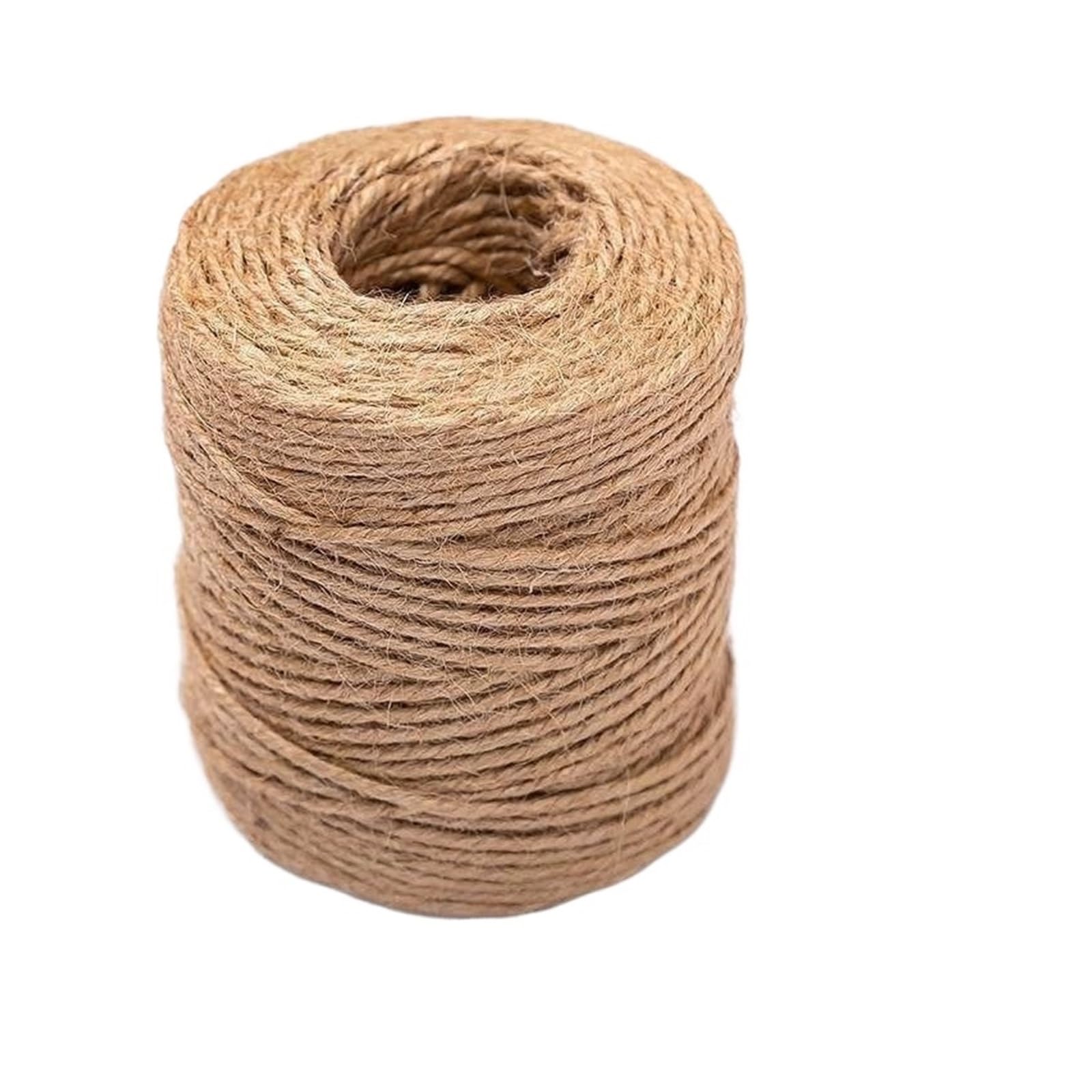 Twine 20-100M Jute Rope String Ribbon Crafts DIY Vintage Cord Twine Thread Sewing Party Wedding Home Decortion(100M X 3.0MM)