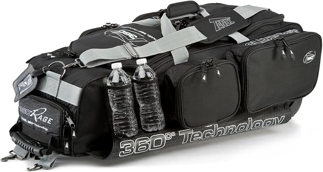 R.A.G.E. Wheel Baseball/Softball Equipment Gear Bag 20-088-000 Black