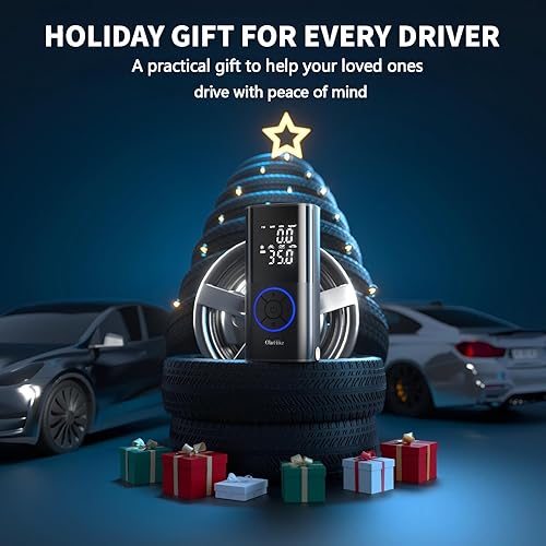 Miniatura 5 de OlarHike Tire Inflator Portable Air Compressor, Smart Dual Hose System, 160PSI Auto Air Pump for Car Tires, Bike,Bicycle, Motorcycles,Electric Pump