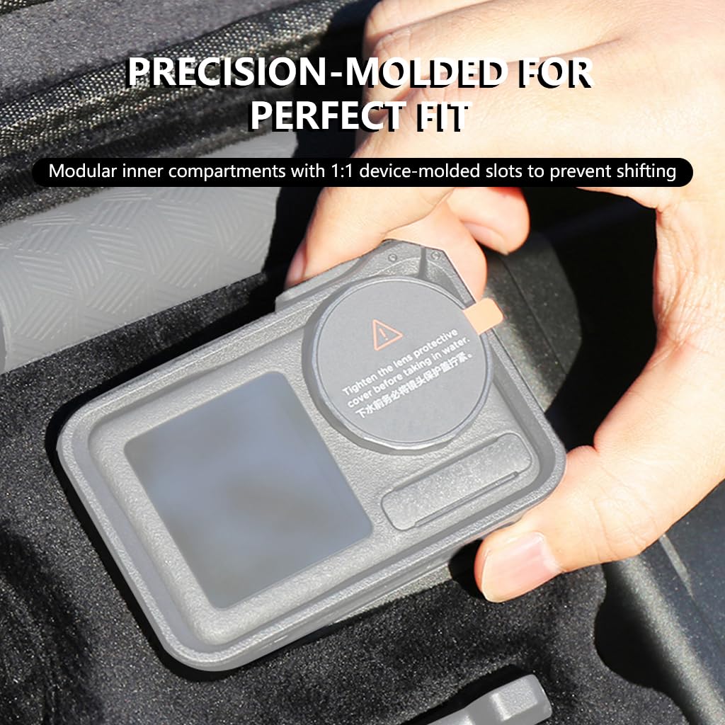 BGNing Sports Camera Bag Compatible with Action 5pro/4/3, Portable Camera Organizer Accessories, All-in-One Kit Storage (Versatile set storage bag)