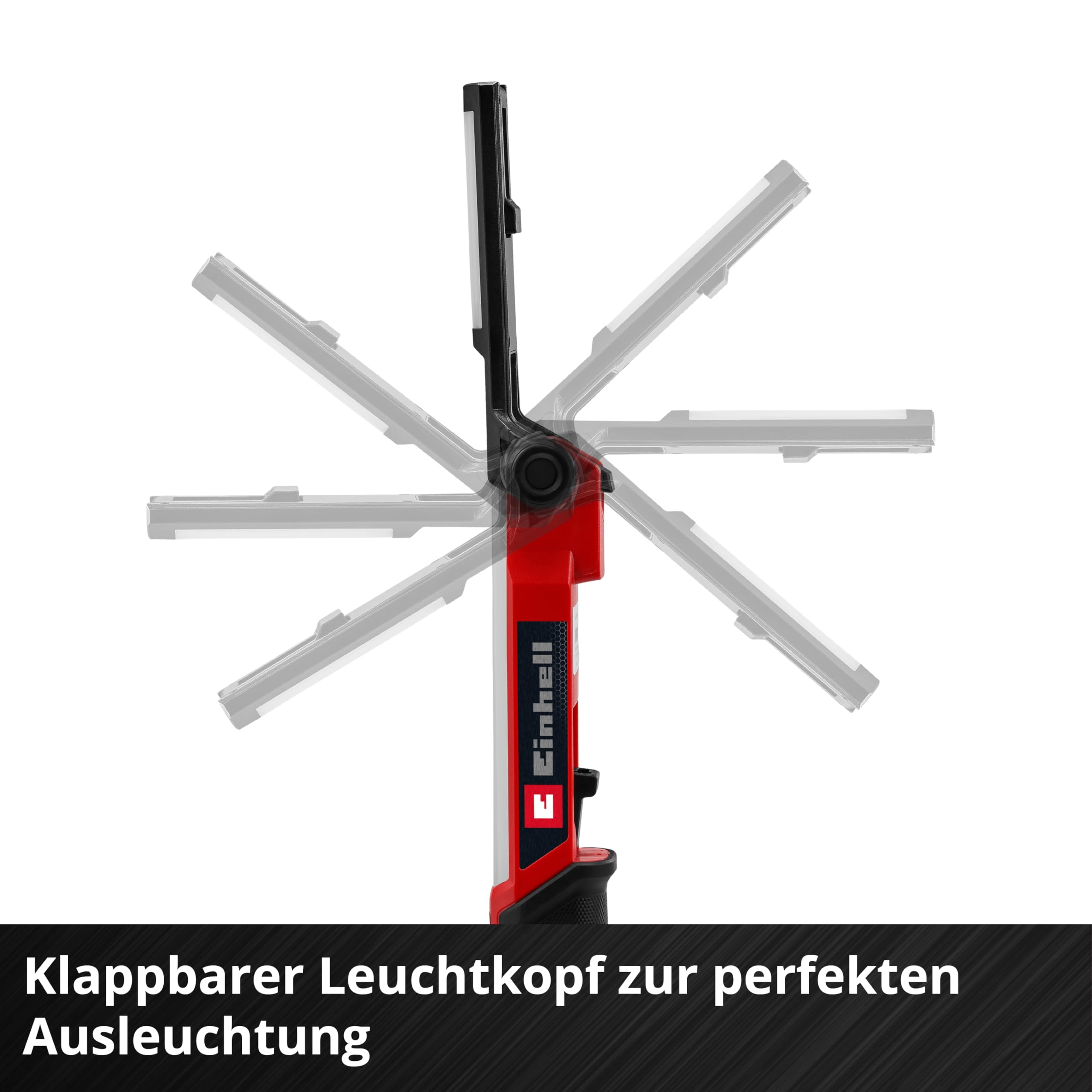 Einhell Akku-Lampe TE-CL 18/1000 S Li - Solo Power X-Change (18 V, klappbarer Leuchtkopf, 3 Leuchteinstellungen, 15 LEDs, 1000 Lumen, 5700 Kelvin, ohne Akku)
