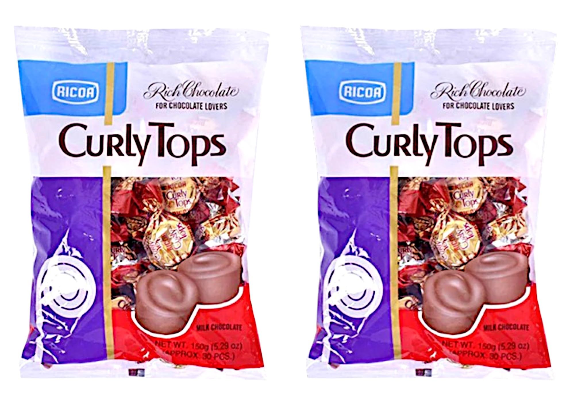 Amazon | RICOA CURLY TOPS MILK CHOCOLATE 150g - リコア カーリー