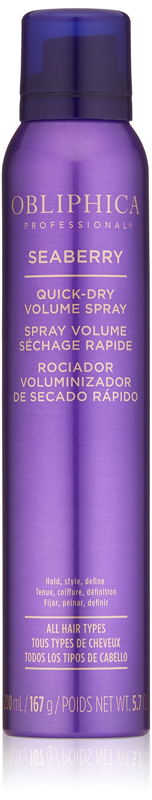 Obliphica Seaberry Quick-Dry Volume Spray, 5.7 oz - Transform Your Hair with Instant Volume and Shine for Effortlessly Gorgeous Styles!
