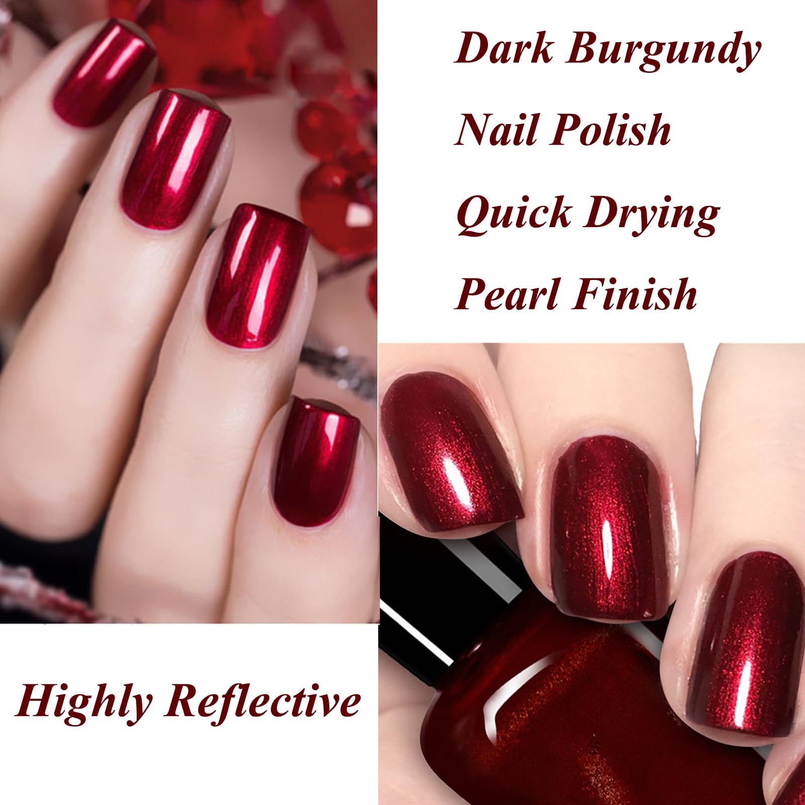 nail polish for burgundy dress Ritz Burgundy Sequin Plunge-Neck Mini Dress With Long Sleeves – Club L  London