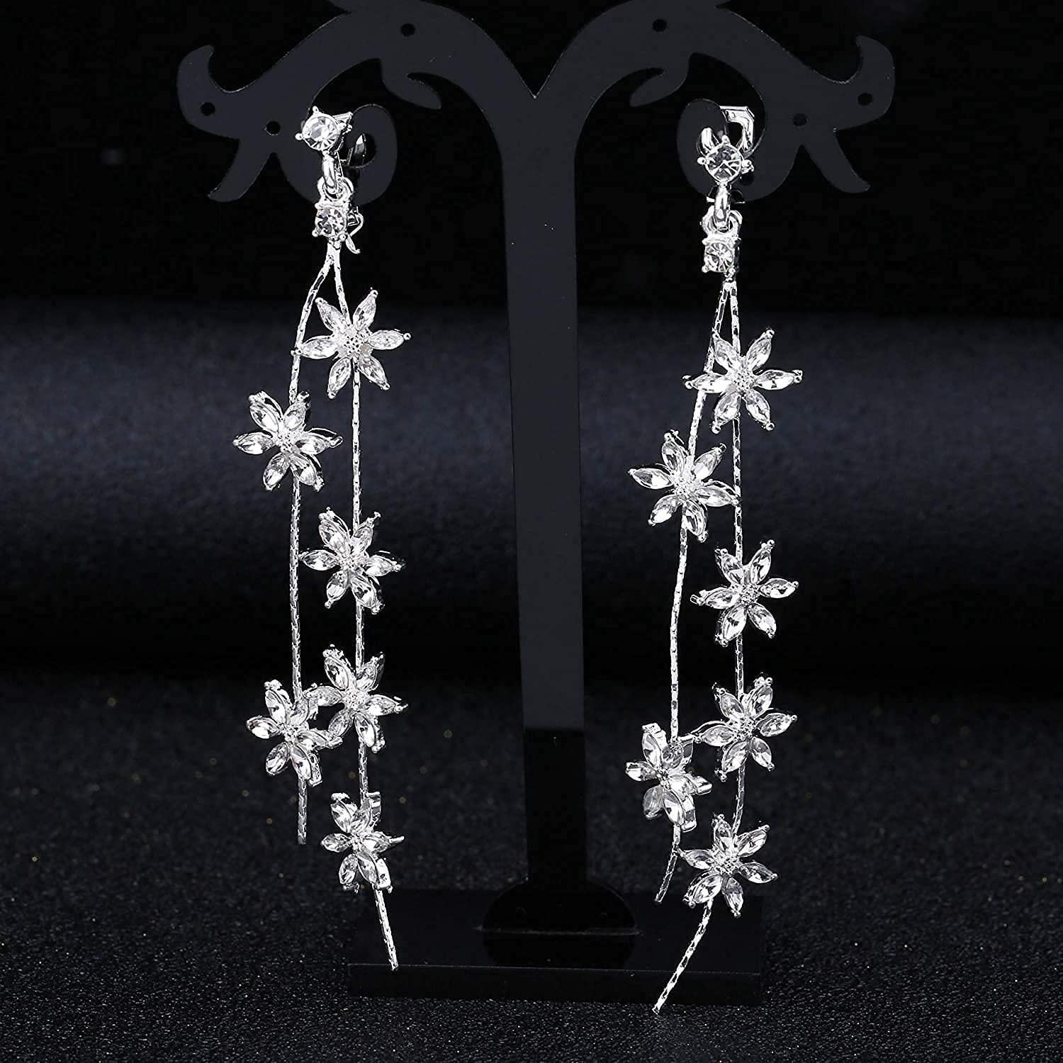 TITIVATE Tiara - Tiara da sposa in cristallo con strass, diadema da principessa, cristallo, strass, lega,