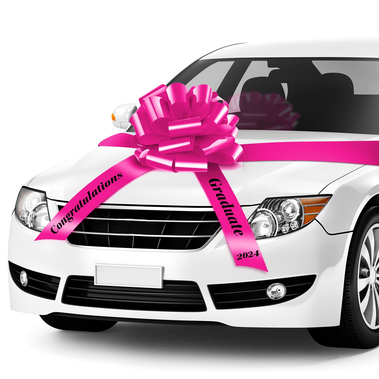 Photo 1 of 20 Inch Congratulations Bow for Car Big Large Graduate Car Bow Ribbon for 2024 Graduation Decoration Pull Wrapping Bow Ornament for Birthday Party(Pink)1025376887

