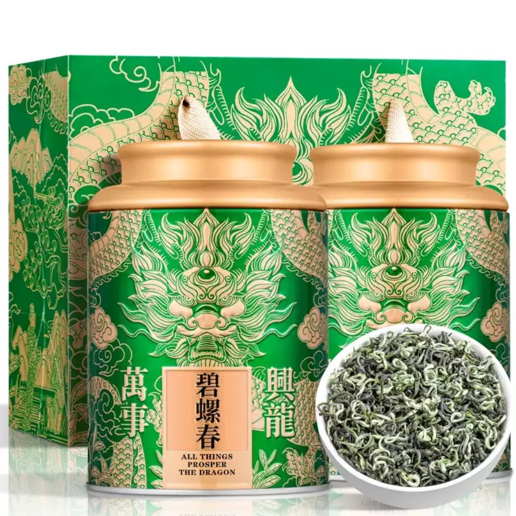 Zielona Herbata Premium Biluochun | Silny Aromat | Herbata Wiosenna Pre-Ming Tender Bud | Bez Dodatków 250g / 8,82oz