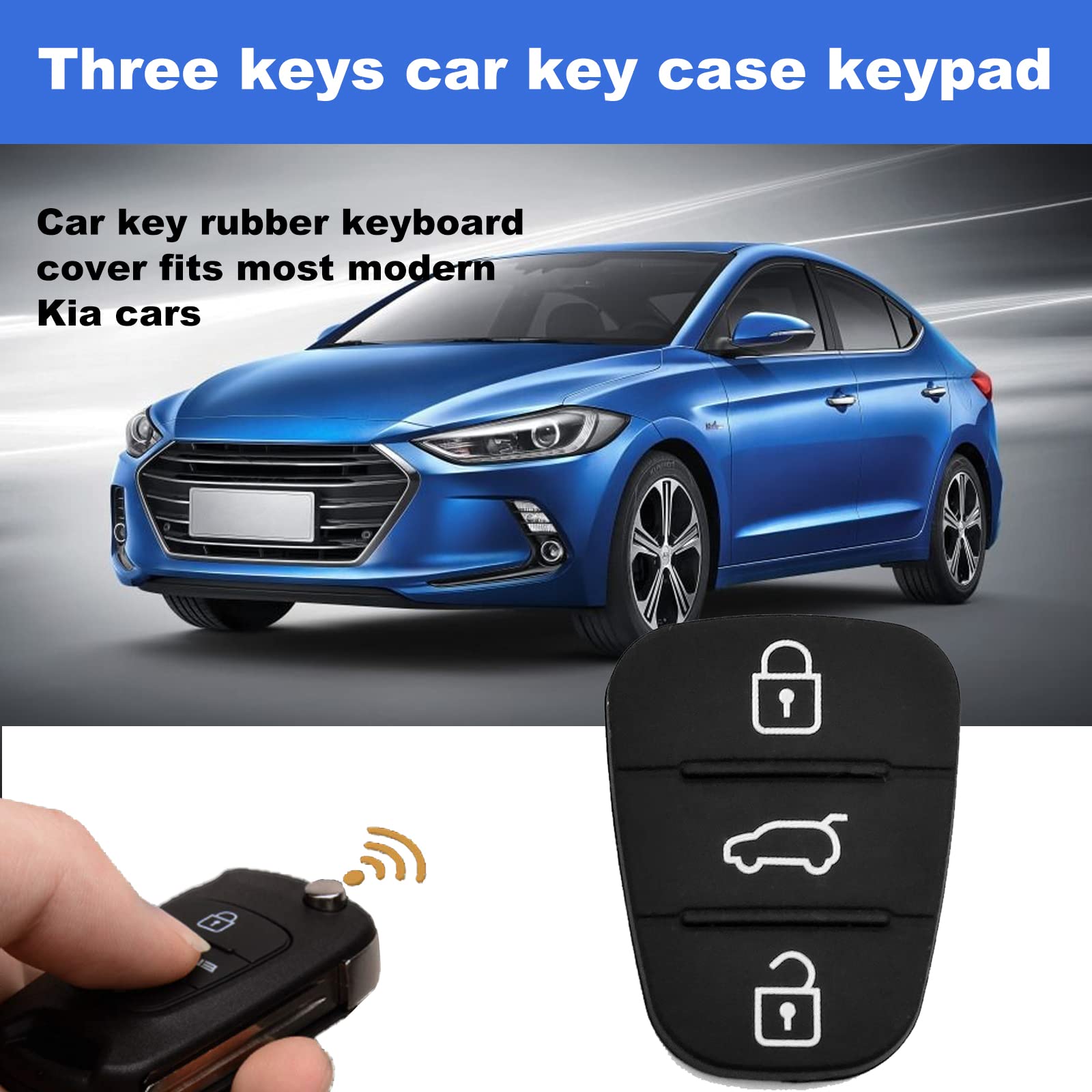 1neiSmartech Tastiera Pad Pulsanti 3 Tasti In Gomma Per Guscio Scocca