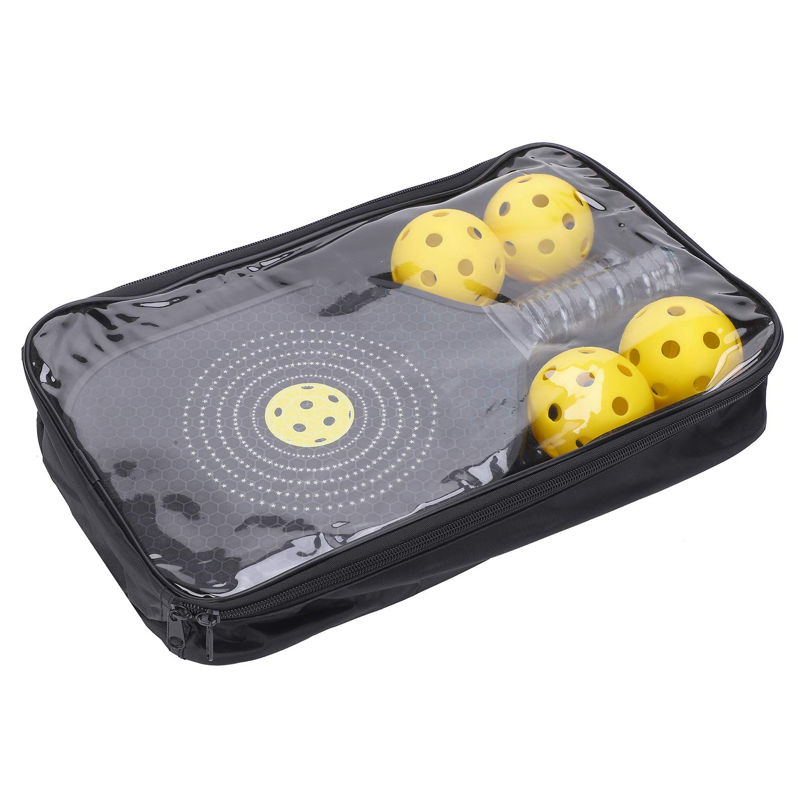 Keenso Pickleball Paddle 1Pair Portable Pickleball Paddle Racket Ball Training Attrezzatura Sportiva per Interni all'aperto con 4 Palline