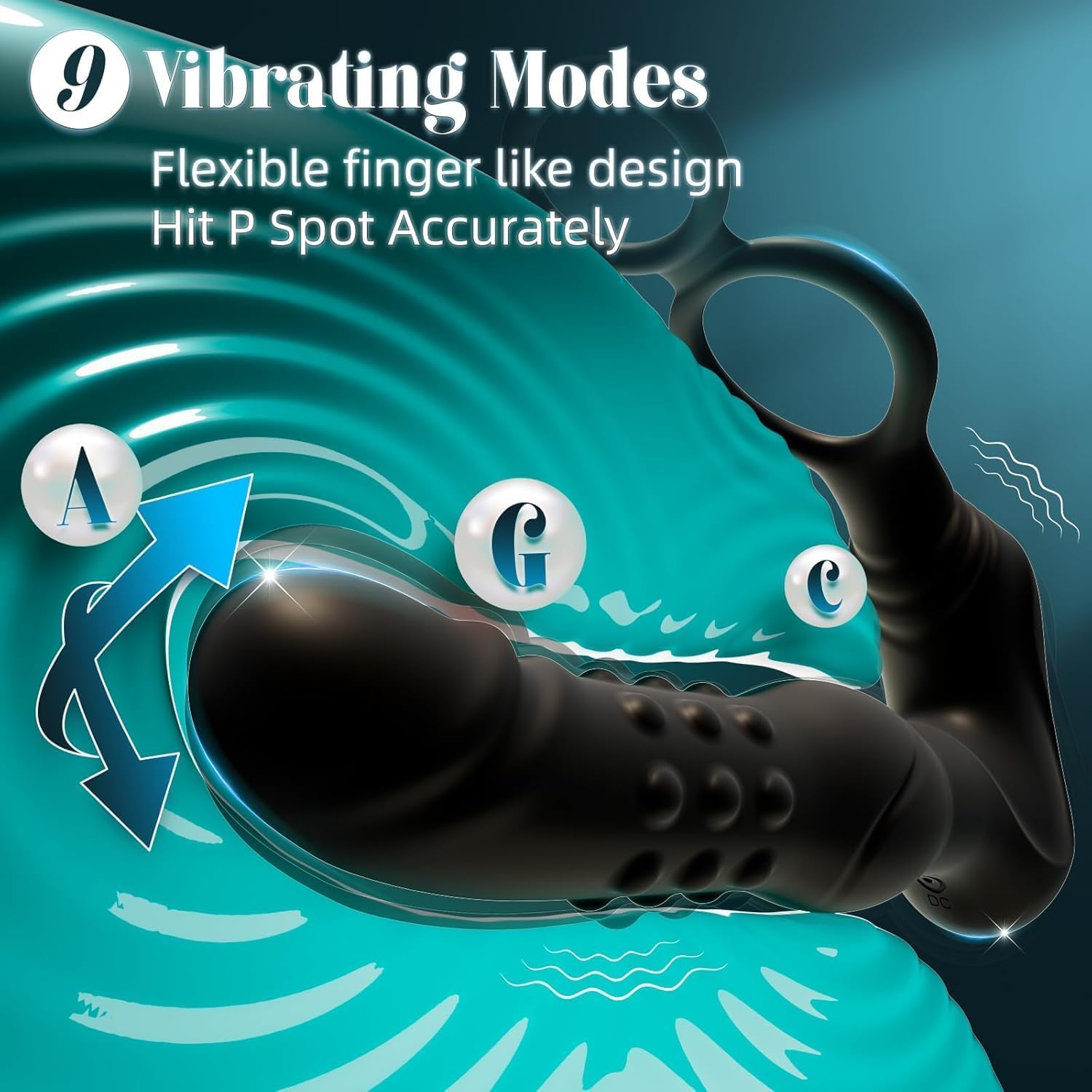 Anillo anal con vibración, vibrador, estimulador de próstata, juguete erótico, control mediante aplicación