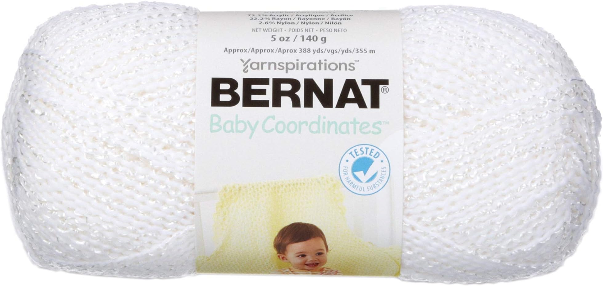 Bernat 166048-48005 Baby Coordinates Yarn - Solids - White3