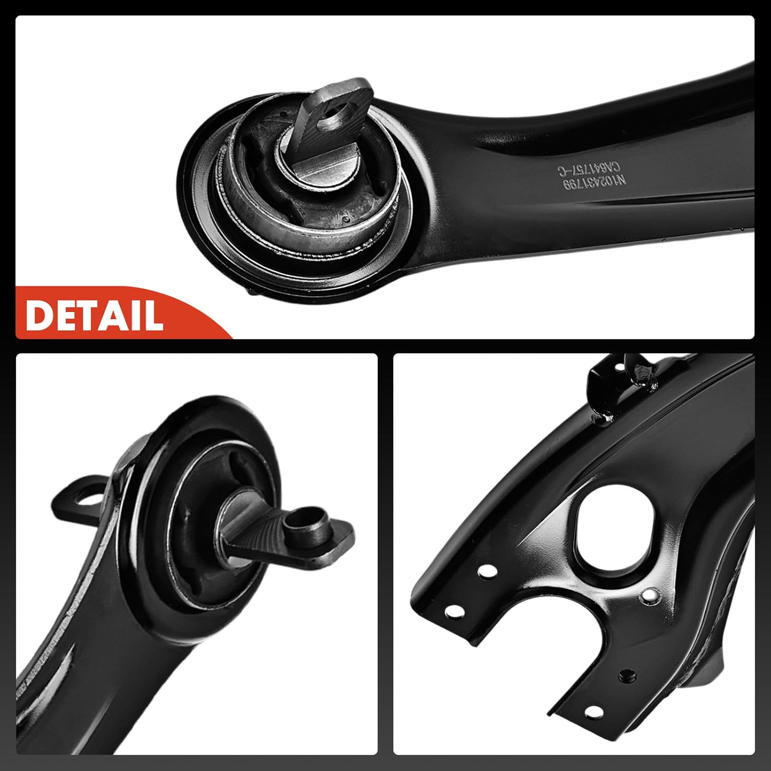 A-Premium 2 x Rear Lower Trailing Arm, with Bushing, Compatible with Hyundai Elantra 2007 2008 2009 2010 2011 2012