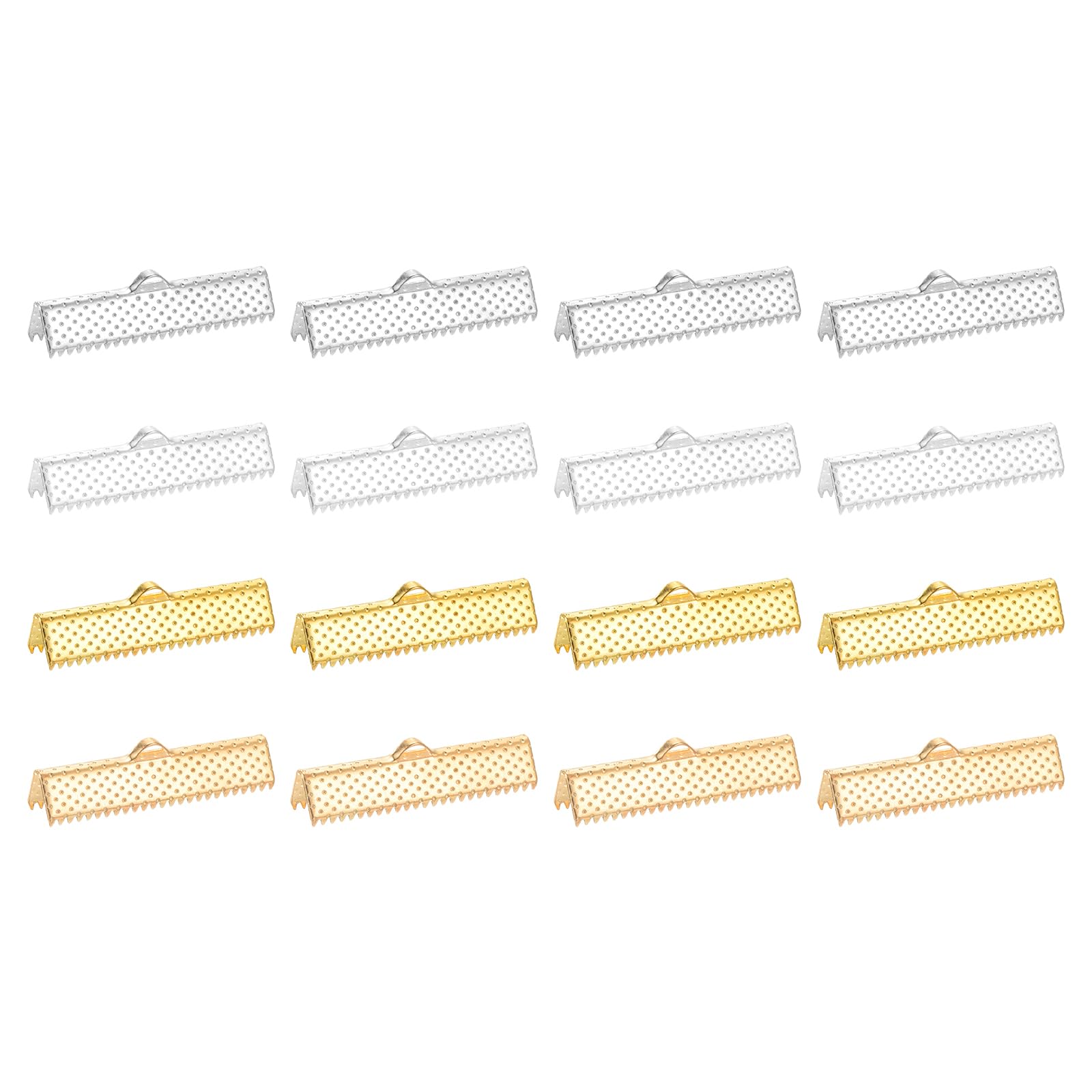 Fabrication bijoux et marque-page : Embouts à sertir pour ruban 30mm uxcell - 200pcs