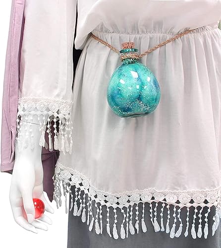 Miniatura 5 de Cornucopia - Botellas esféricas redondas de vidrio, "botellas de poción" con corchos (paquete de 2, capacidad de 8 onzas) botellas grandes para