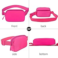 Vista 49 de Riñonera cruzada para mujeres y hombres, bolsa para cinturón para senderismo con correa ajustable, riñonera para correr, entrenamiento, deportes