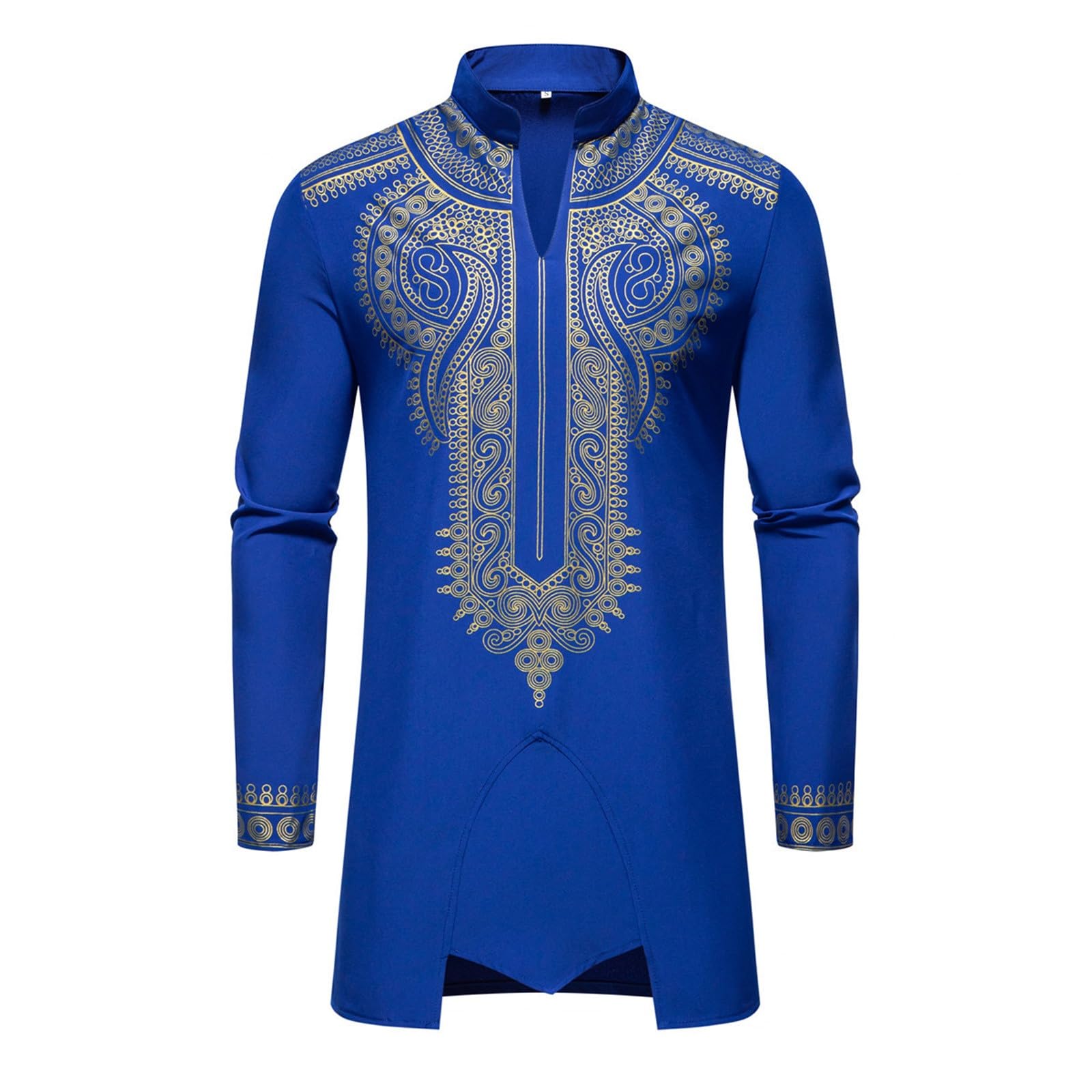 Costume homme africain doré ample résolvant le manque de confort - 7