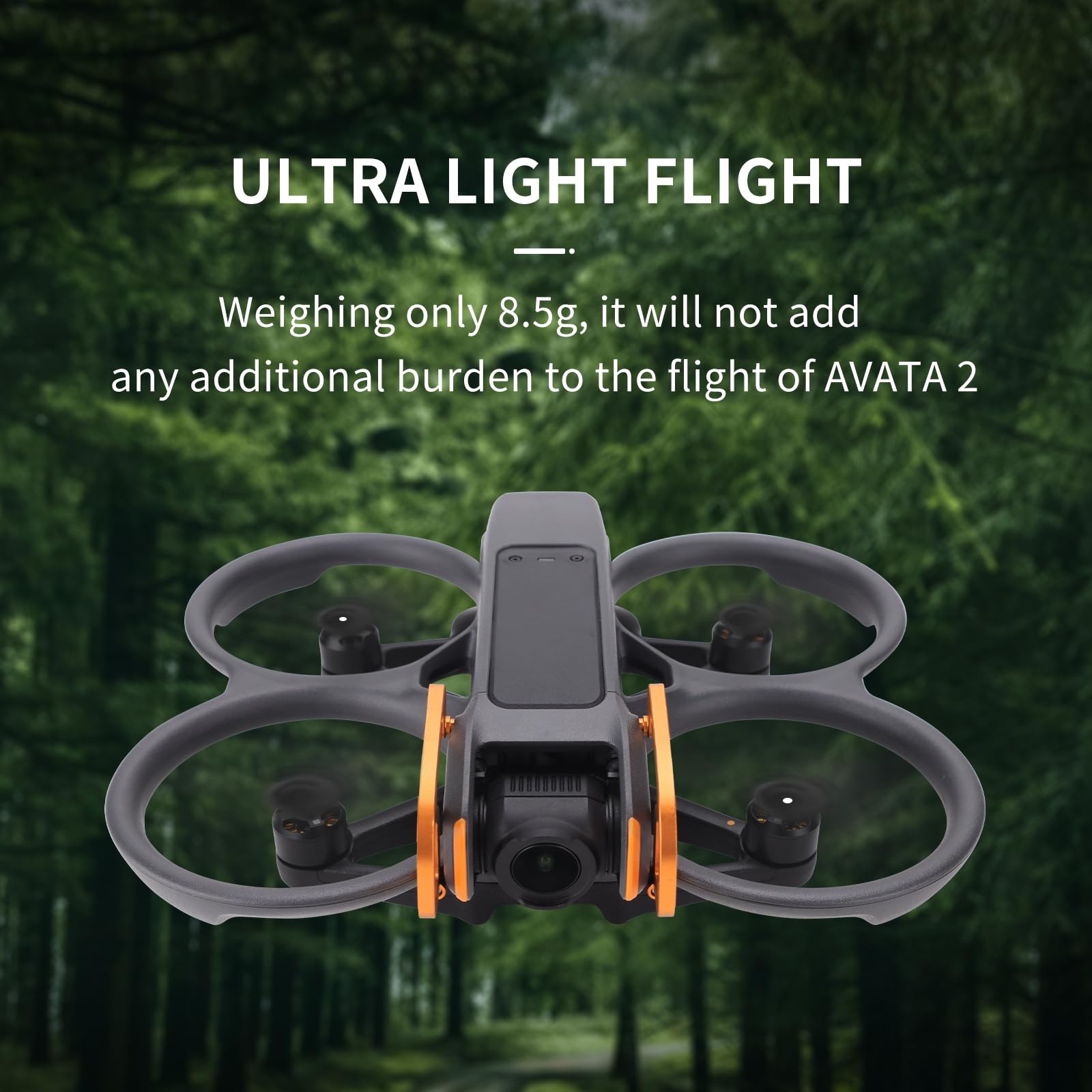 Avata 2 Gimbal Bumper Für DJI Avata 2 – Anti‑Kollisions‑Schutz Aus Alu, Kamera‑Schutz (orange)