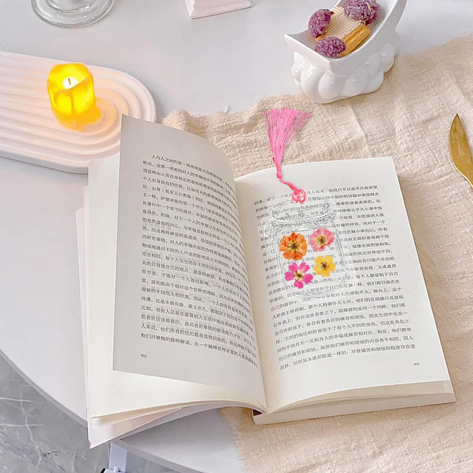 Amazon | seimeinoki 手作り しおりキット 20枚セット 押し花