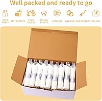 Vista 4 de N9R Juego de 75 cubiertos de plástico plateado preenrollados, 75 piezas (75 tenedores, 75 cuchillos, 75 cucharas, 75 servilletas), juego