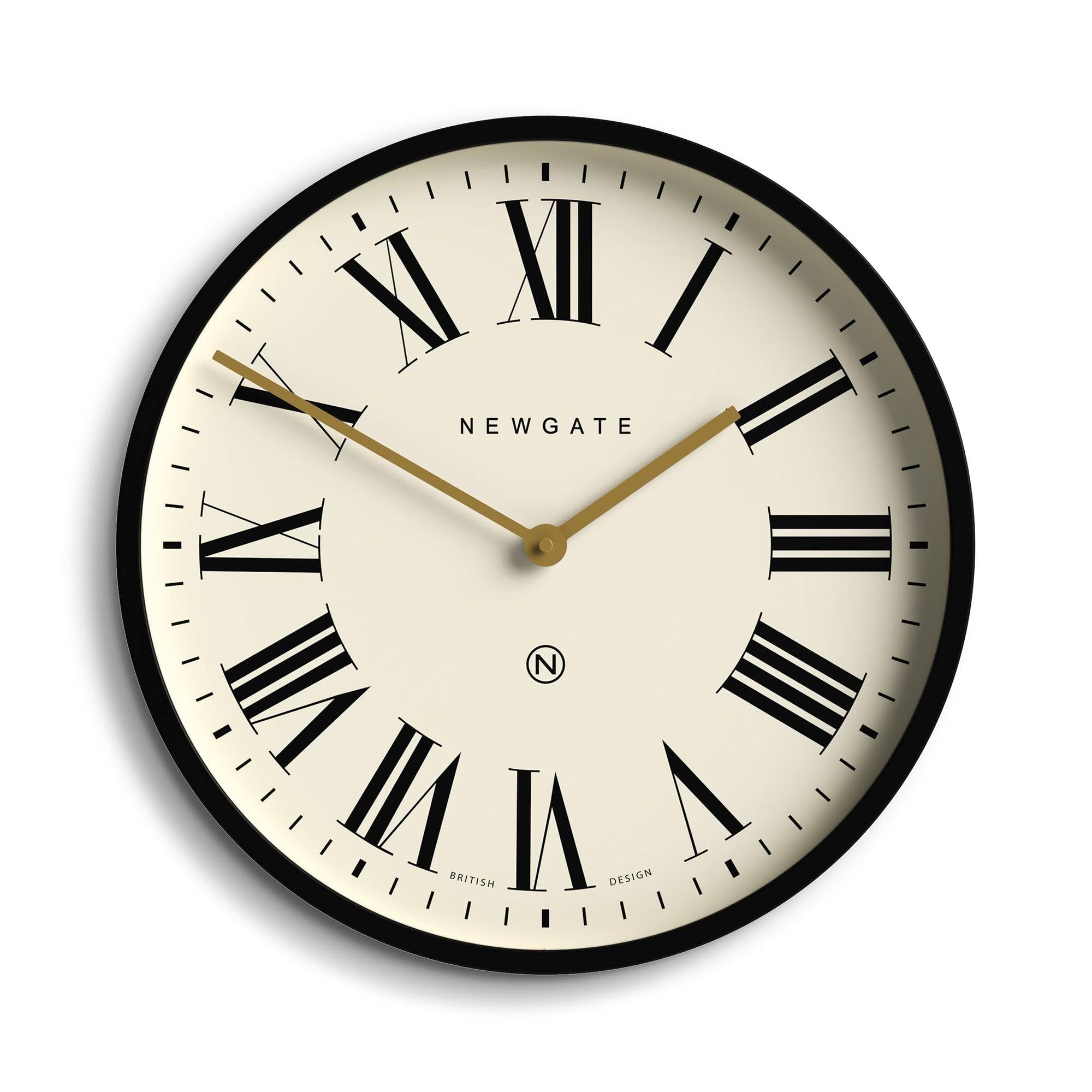 NEWGATE 掛時計 シルバー ローマ数字 Amazon.co.jp: NEWGATE® ラージ 43.2 cm サイレント壁掛け時計