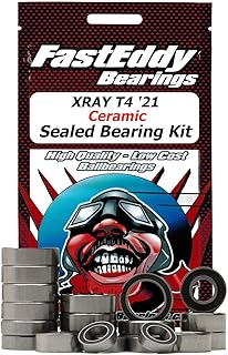 FastEddy Bearings Compatible with XRAY T4 ?21 Ceramic Sealed Bearing Kit