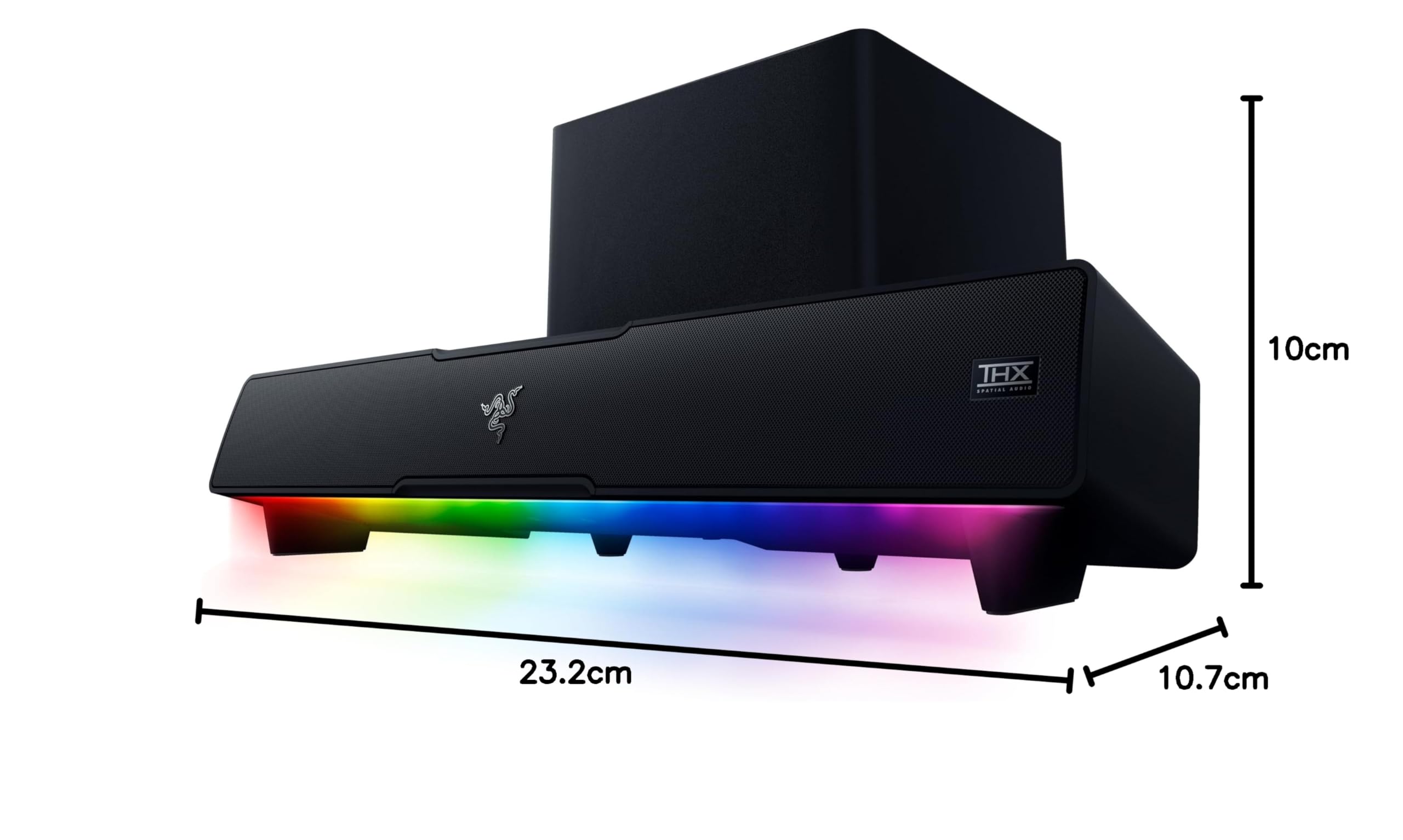 Razer Leviathan V2 PC Gaming Sound Bar with Subwoofer : Amazon.co