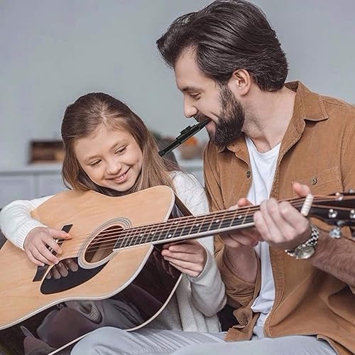 Miniatura 3 de Kazoo - Instrumento musical de metal profesional con 5 membranas adicionales, tono ajustable para guitarra, ukelele, piano y canto, latón duradero,