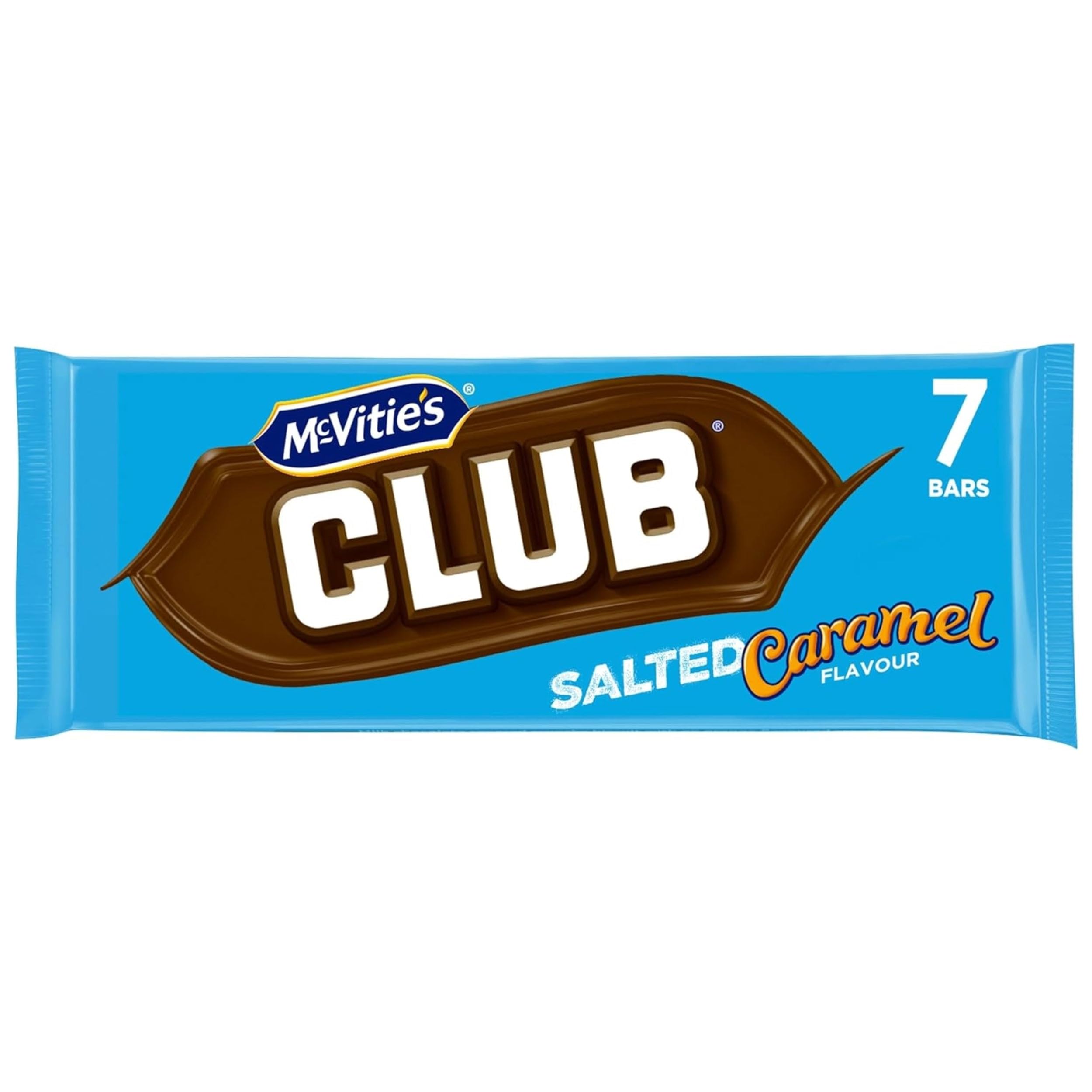 McVitie'sClub Salted Caramel Biscuit Bars 7x23g