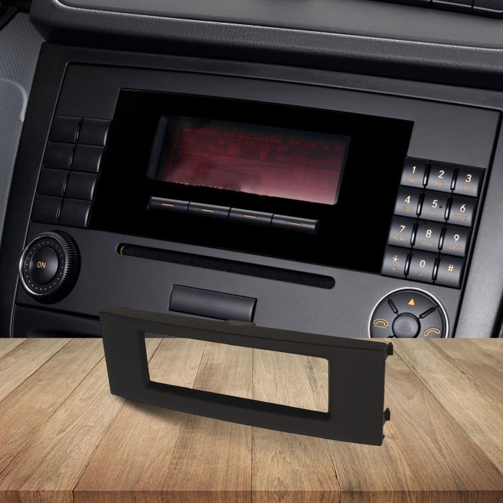Boîtier Noir pour Lecteur CD RD4 - Écran de Rechange Multifonction Compatible avec Garniture intérieure 207