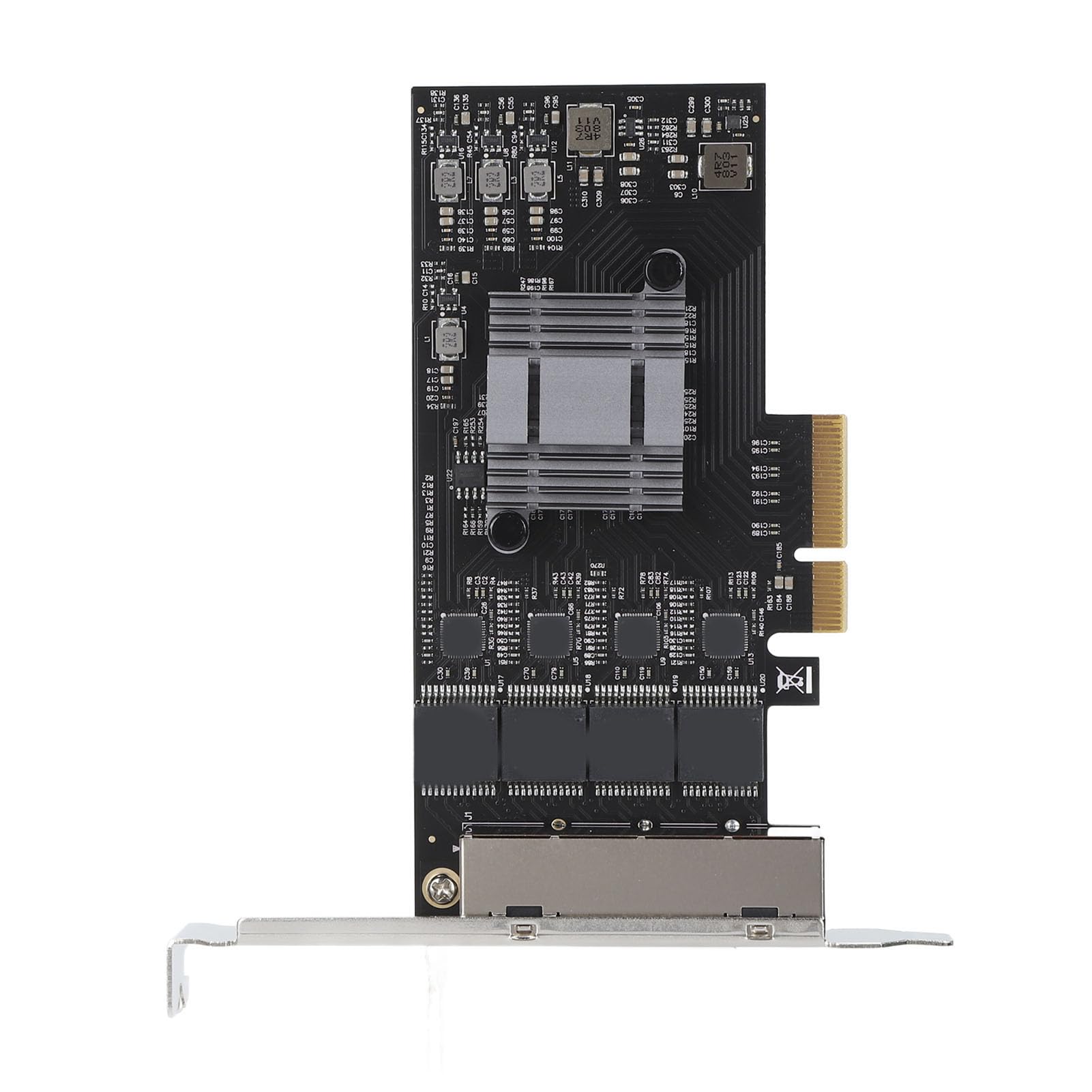 SUNGOOYUE Scheda di Rete da 2,5 GB, Design Multiporta, Adattatore di Interfaccia Ethernet da 2500 Mbps per Server, Compatibile Con/sistemi Operativi
