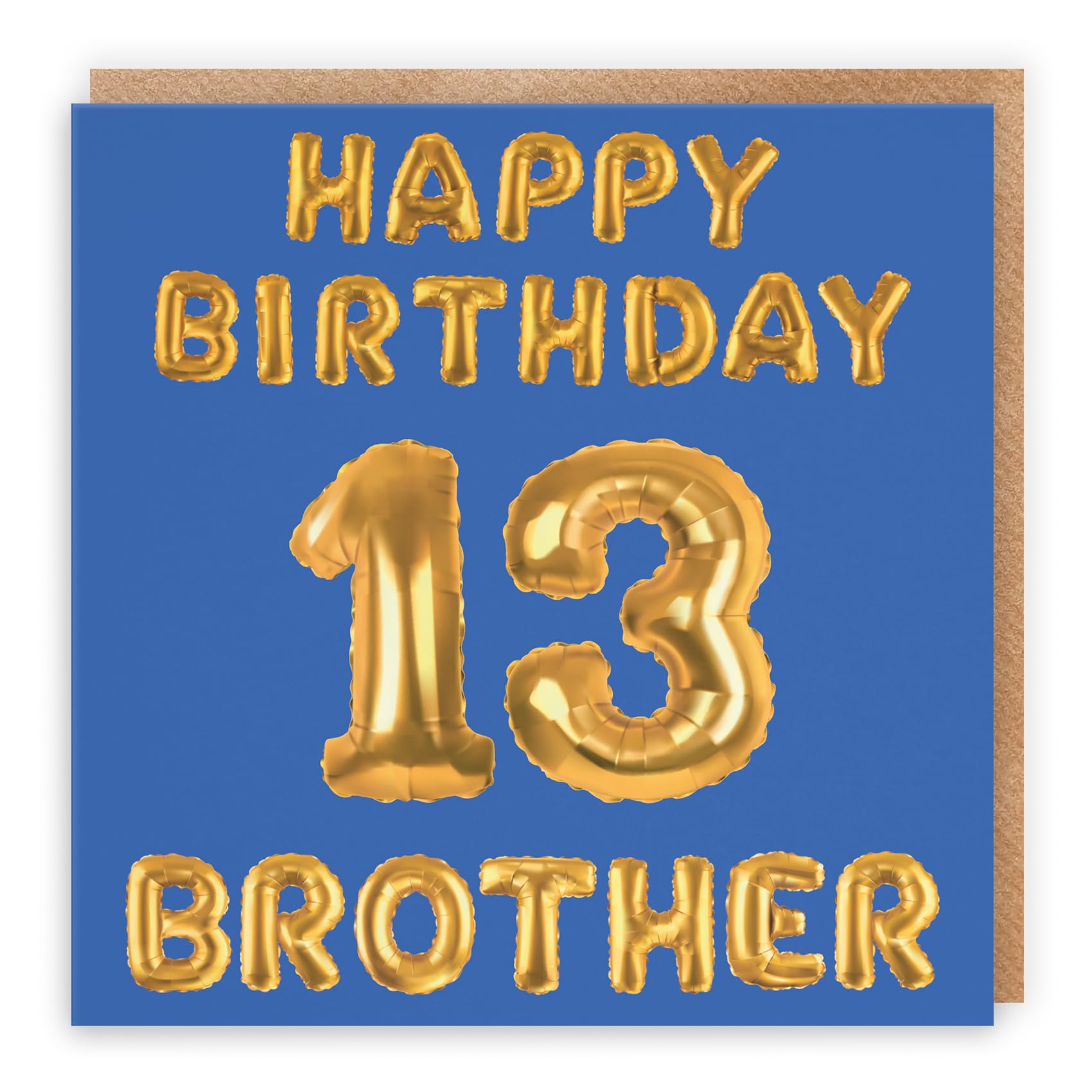 Hunts England Biglietto Auguri 13 Anni Nipote: 'To The Best Nephew In The World' Con Busta, Formato 148x148 Mm, Iconic Collection