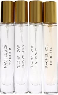 Rachel Zoe Discovery Set - Set Of 4 Eau De Parfum Sprays, 0.34 Oz - Empowered, Fearless, Instinct, And Warrior - Perfectly Balanced Feminine Perfume For Women - Lasting Signature Designer Scent