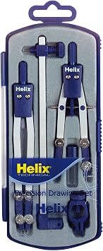 Helix Precision Drawing 5 Piece Professional Compass Set 32578