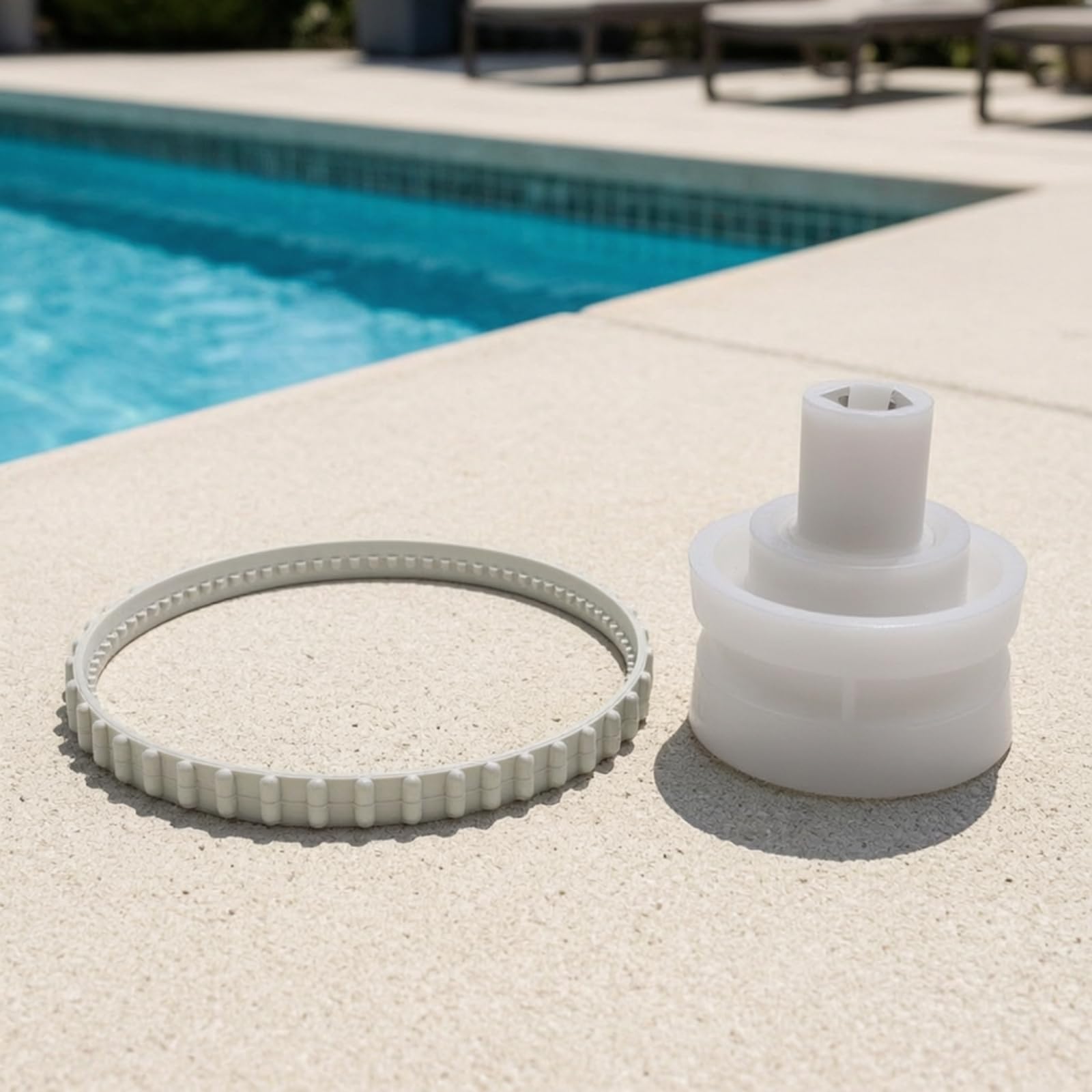 Pièce Rechange pour Robot Piscine, RCX26005 Roue Tube Roulement Poulie + RCX26008 Rouleau | Résistant