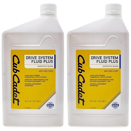 CUB CADET 490-000-C051 Sistema de accionamiento de mezcla sintética Fluido de 1 cuarto de galón Botellas 2PACK