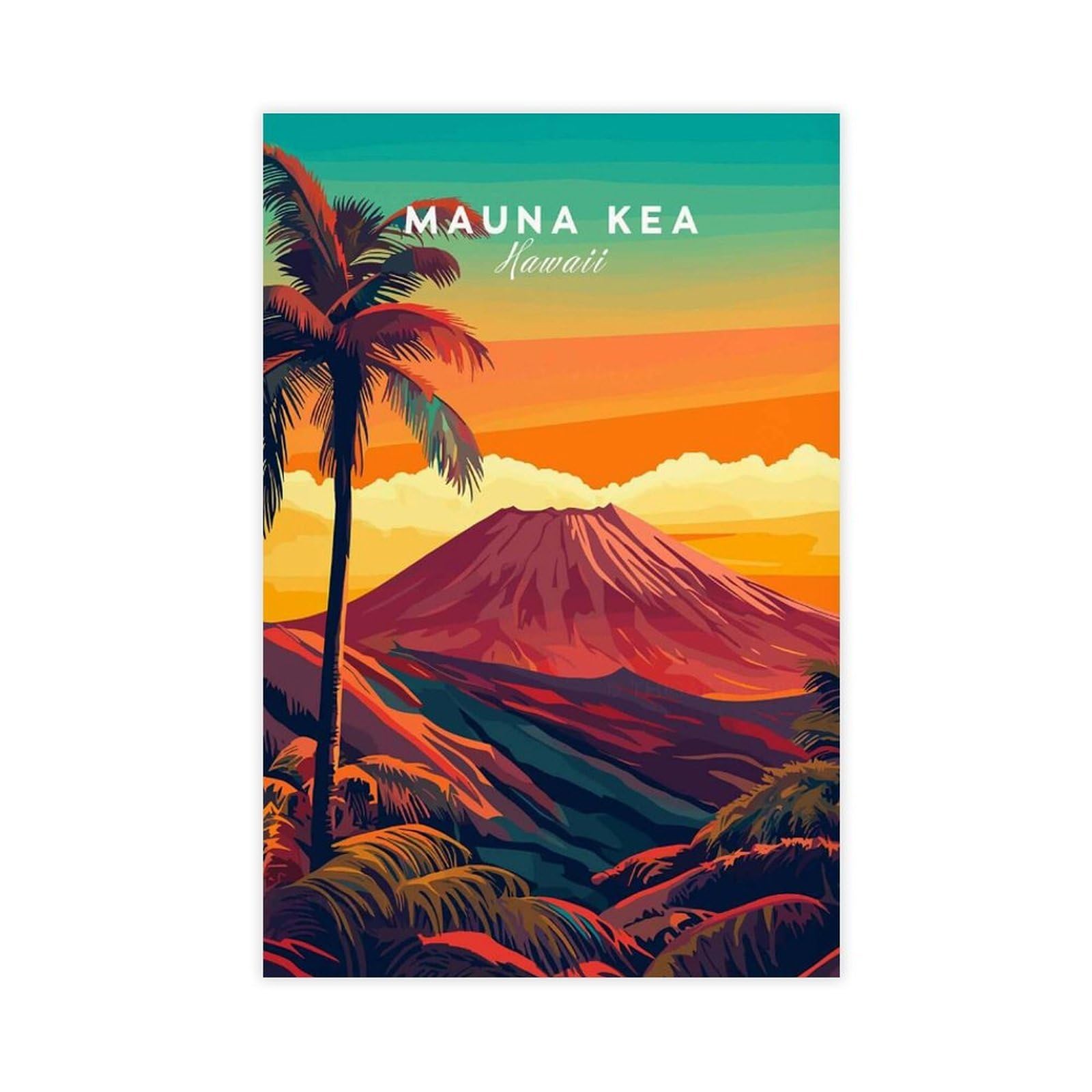 Bareronor Mauna Kea (2) Canvas Poster Bedroom Decor Landscape Office Room Decor Gift 20" L X 30" W