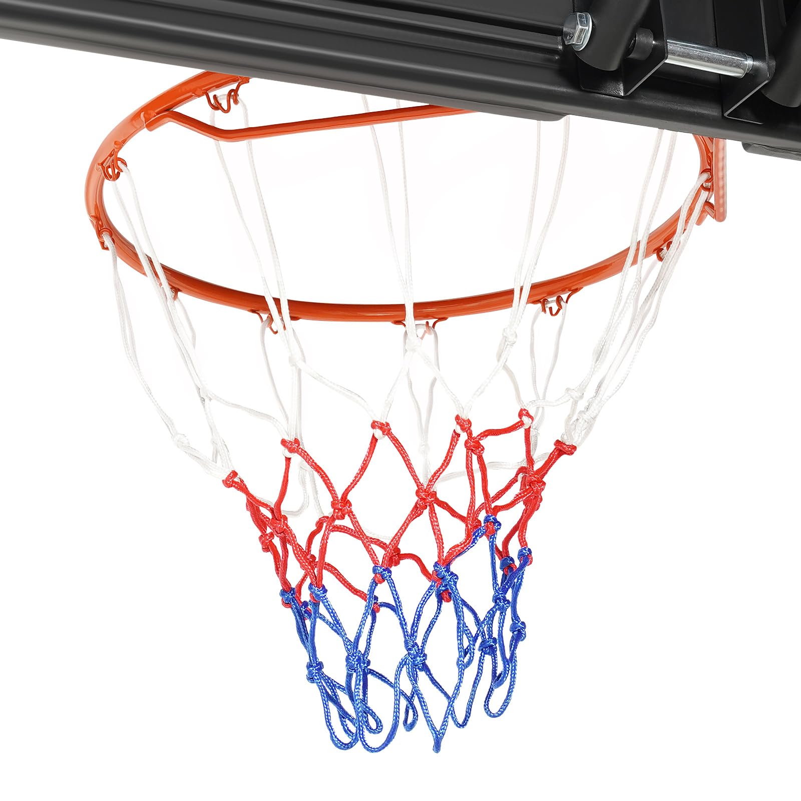 Soporte para canasta de baloncesto, 170-305 cm, altura ajustable con ruedas, incluye red, canasta de baloncesto portátil para jardín, campo de deporte y campo de juego