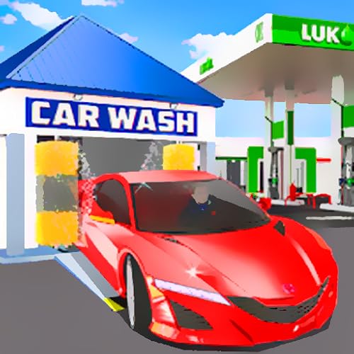 Sports Car Wash Service: Fuel Station 3D