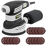 Orbital Sander 3.0AMP(360W),14000RPM Random Orbit Sander Tool with 6 Variable Speeds, 5