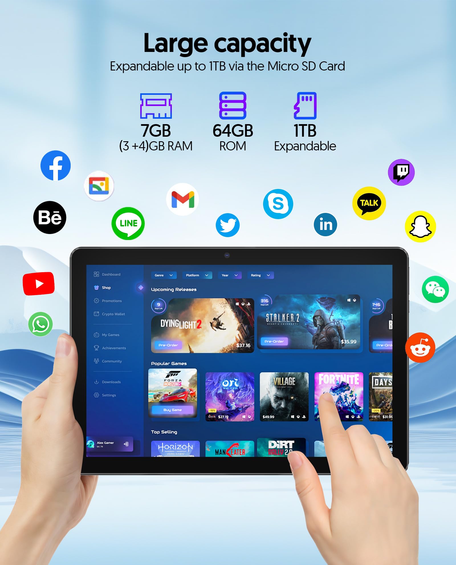 Amazon.com : 10.1 Inch Android 13 Tablet, 7GB+64GB, 1TB Amazon.com : 10.1 Inch Android 13 Tablet, 7GB+64GB, 1TB