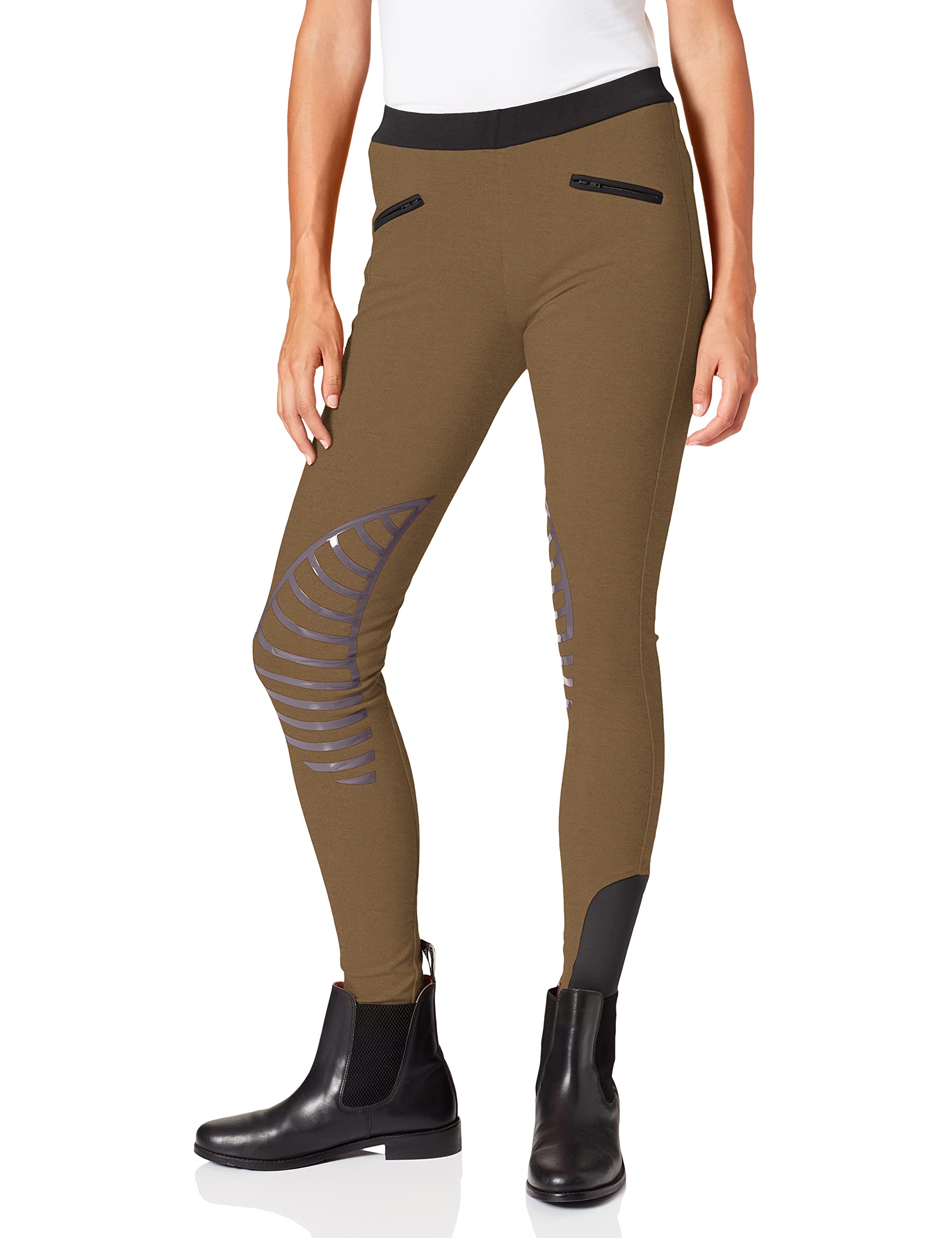 HKM SPORTS EQUIPMENT Spodnie Uniseks HKM Reitleggings -Starlight- Silikon-Kniebesatz