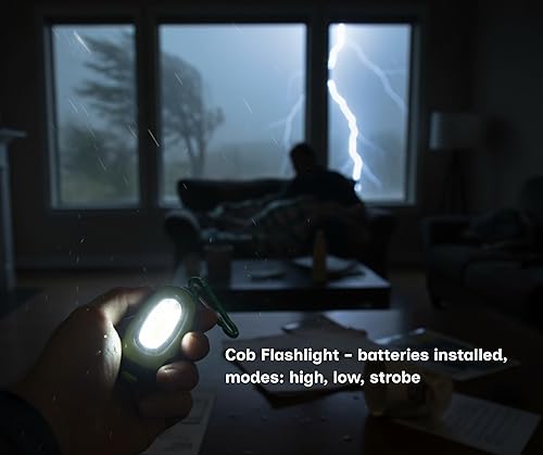 Miniatura 3 de Kit de emergencia para tormentas – 15 en 1 esenciales para cortes de energía, huracanes y preparación para desastres, agua, electrolitos, manta de