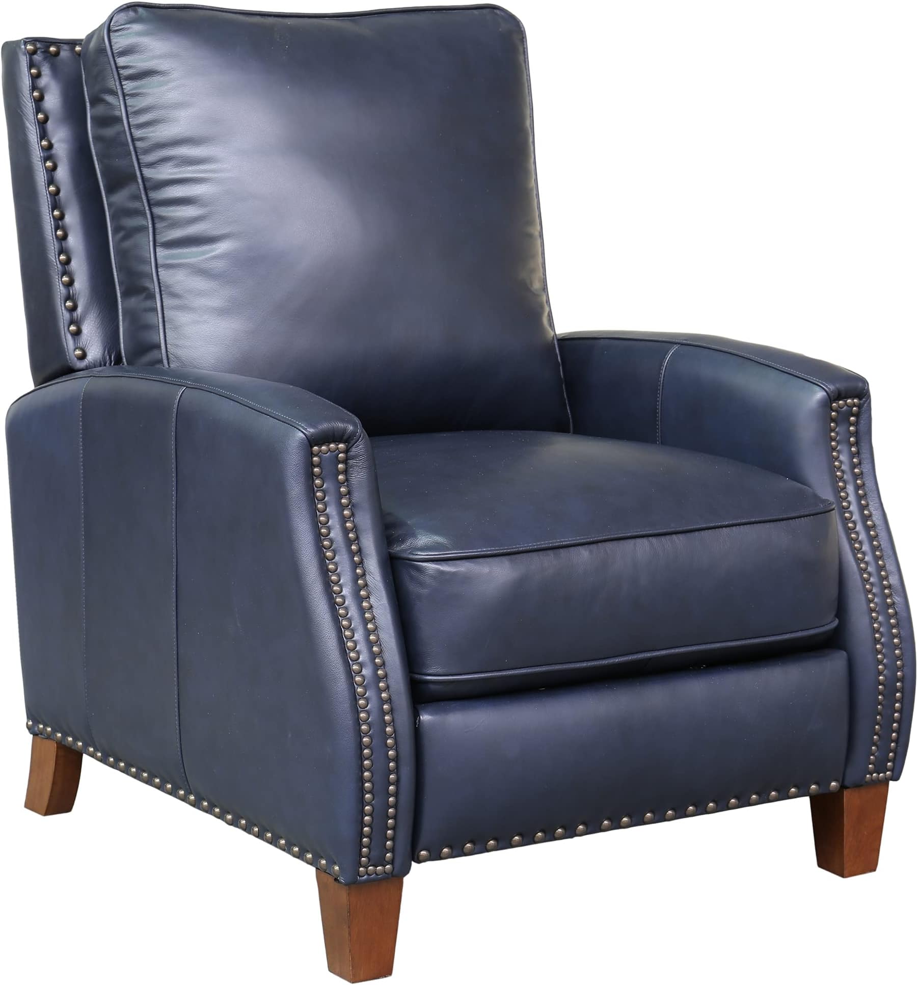 BarcaLounger Melrose Recliner Chair - Shoreham Blue Leather 7-3155-5700-47